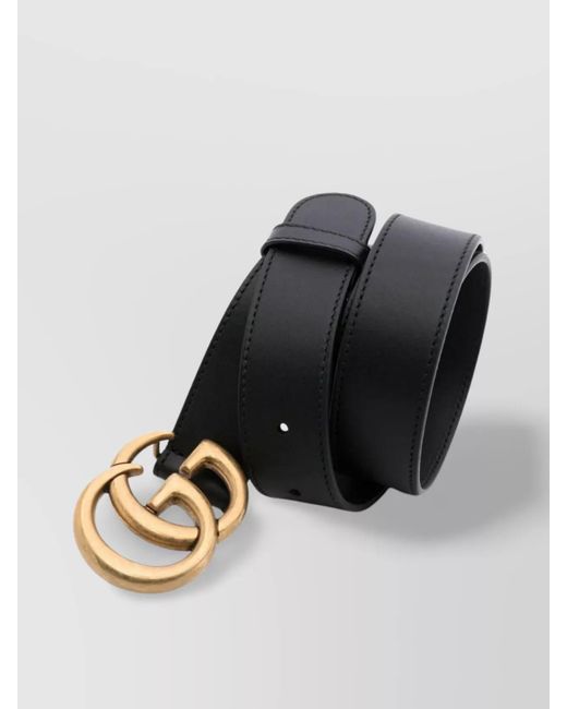 Gucci White Thin Gg Marmont Belt With Adjustable Length for men