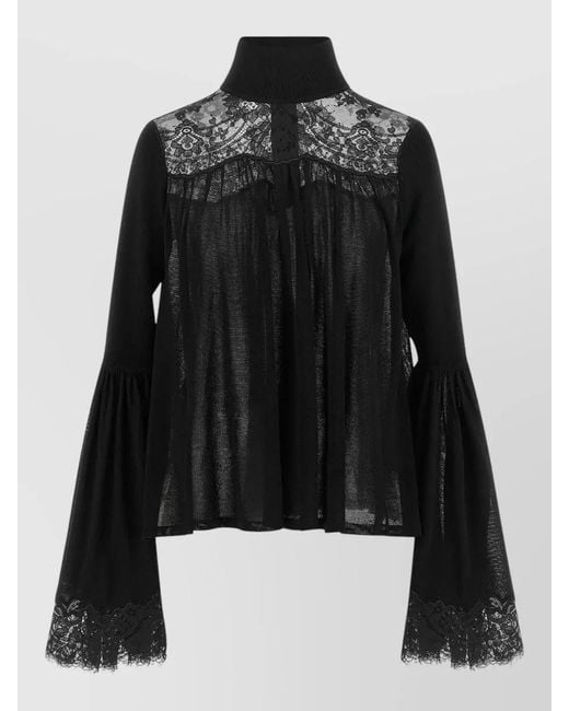 Zimmermann Black Valiant Blouse