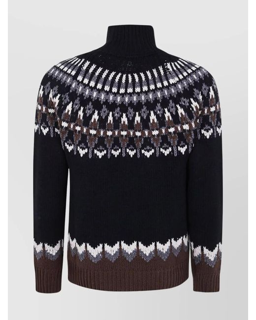 Dondup Black Turtleneck Sweater for men