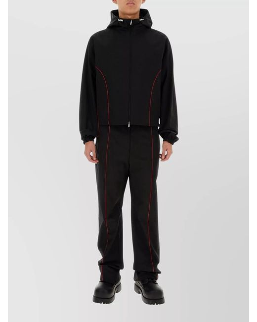 Ferragamo Black Hooded Jacket for men