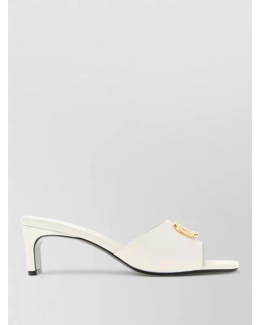 Gucci Natural Leather Mules