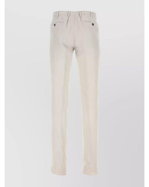 PT Torino White Sand Lyocell Blend Pant for men