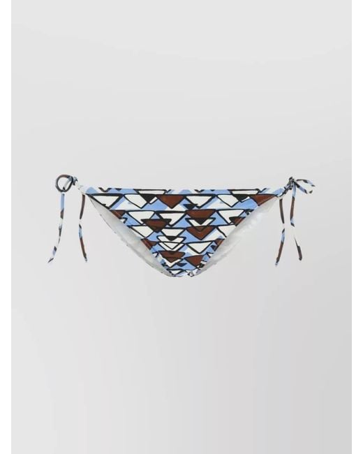 Prada Metallic Printed Bikini Bottom
