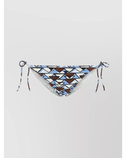 Prada Metallic Printed Bikini Bottom