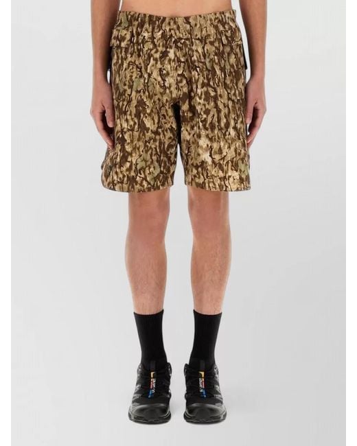 South2 West8 Natural Stretch Bermuda Shorts Camouflage Back Pocket for men
