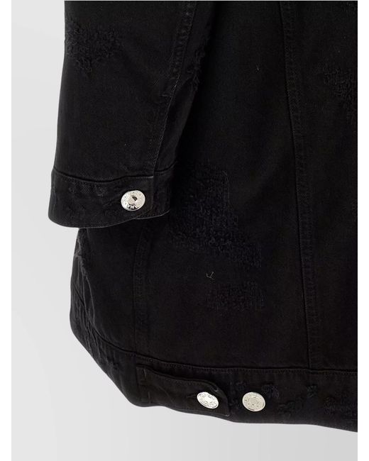 Dolce & Gabbana Black Denim Oversized Jacket