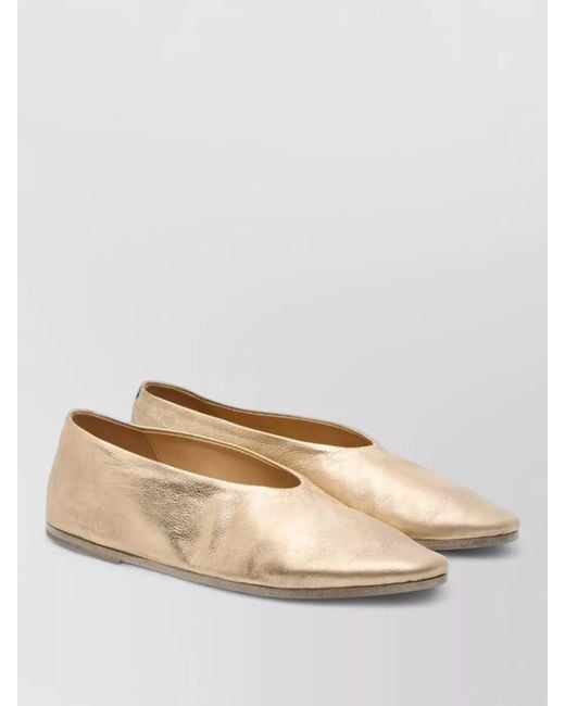 Marsèll Natural Leather Ballerina Slippers Flat Sole