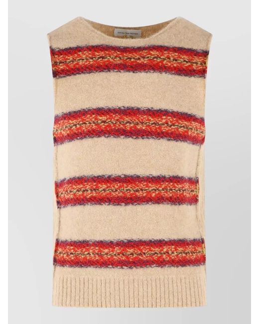 Dries Van Noten Multicolor Manado Alpaca Blend Striped Knit Vest for men