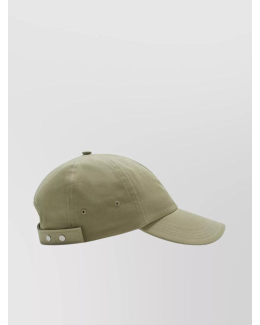 Burberry Green Cotton Logo-Embroidered Baseball Cap for men