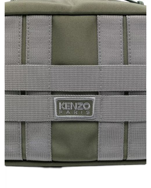 KENZO Gray Nylon Crossbody Bag for men
