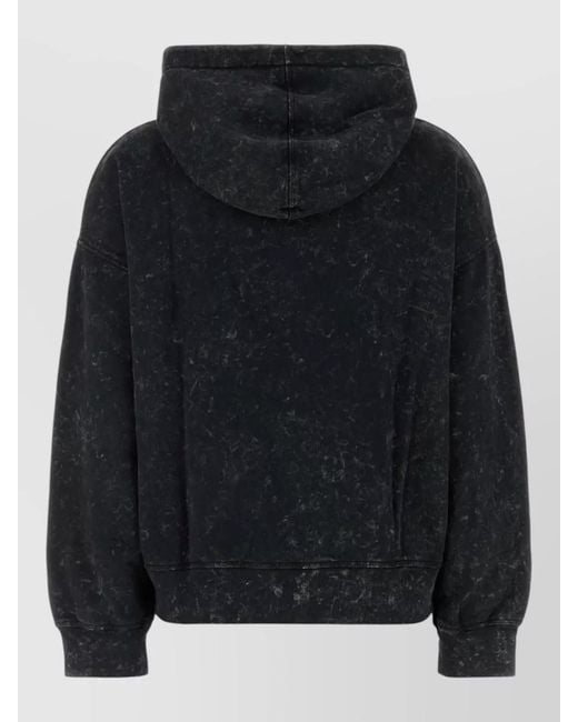 Ganni Black Cotton Sweatshirt