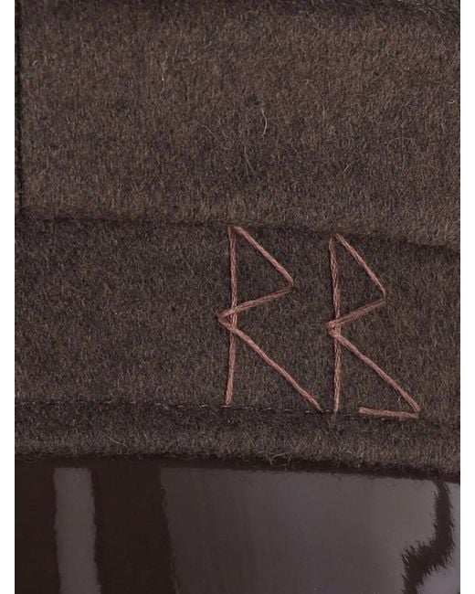 Ruslan Baginskiy Brown Soft Texture Embroidered Hair Band Silhouette