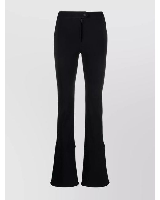 Filippa K Blue High-Rise Paneled Flared Trousers
