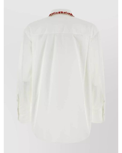 Valentino Garavani White Cotton Shirt for men