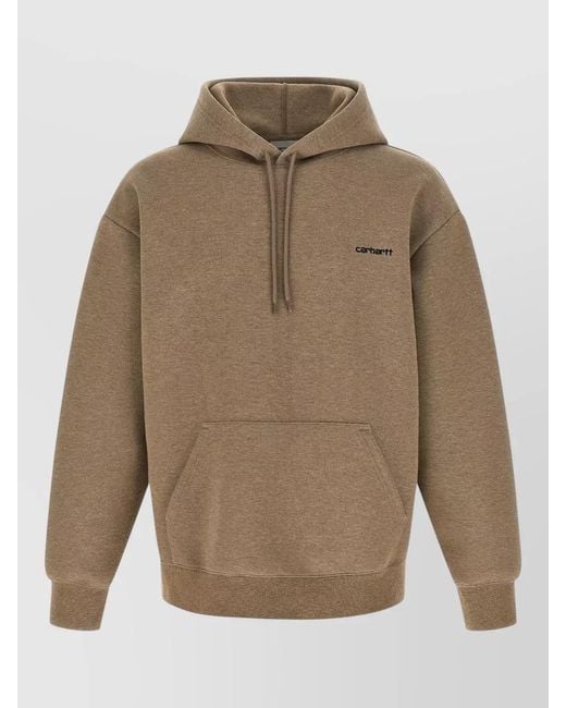 Carhartt Natural Hooded Pullover Sweatshirt Kangaroo Pocket for men