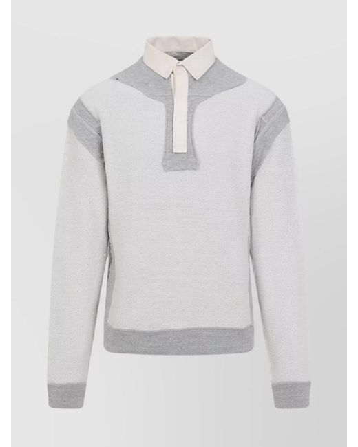 Maison Margiela Blue Cotton Sweatshirt for men