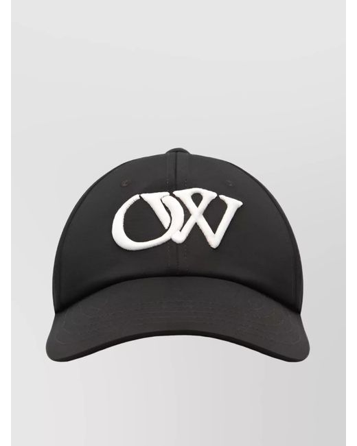 Off-White c/o Virgil Abloh Black Cotton Embroidered Baseball Cap