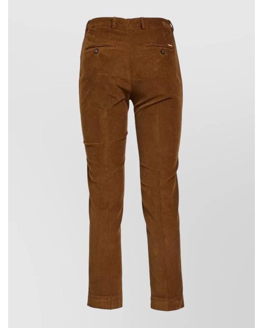 Incotex Brown Straight Trousers