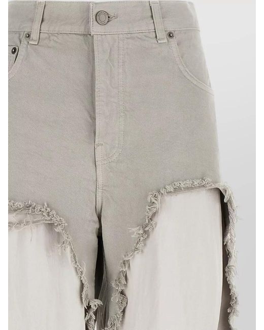 Haikure White Bonnie Jeans Mid Rise Five Pocket Design