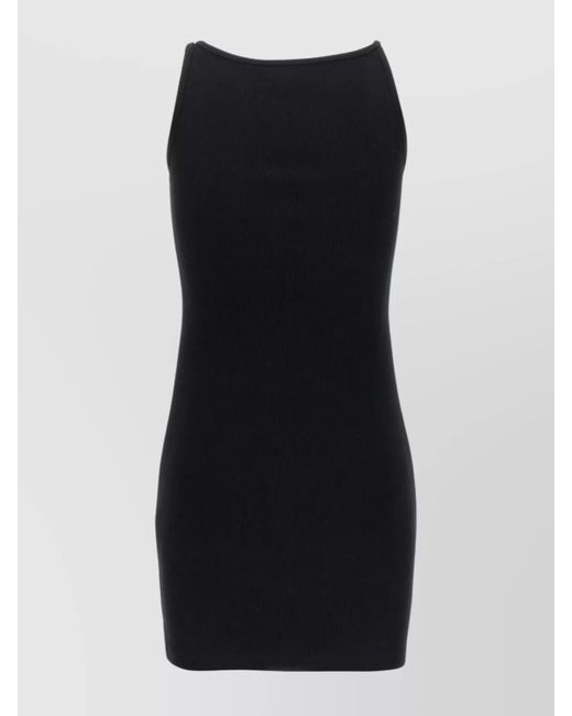 Off-White c/o Virgil Abloh Black Cotton Mini Dress