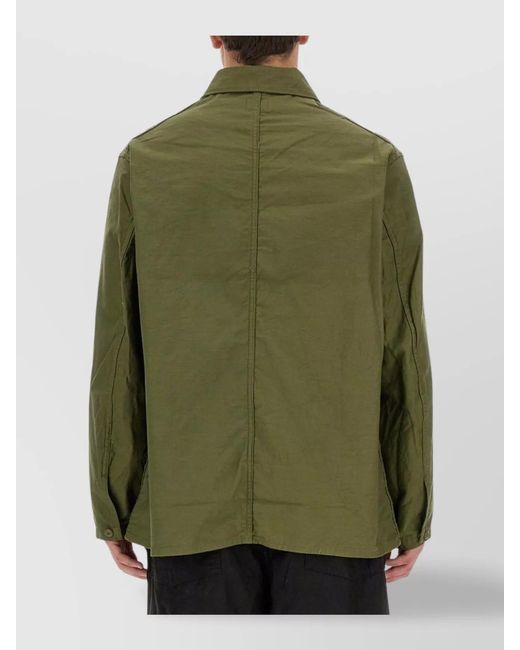 Needles Green Oversized Shirt Jacket for men