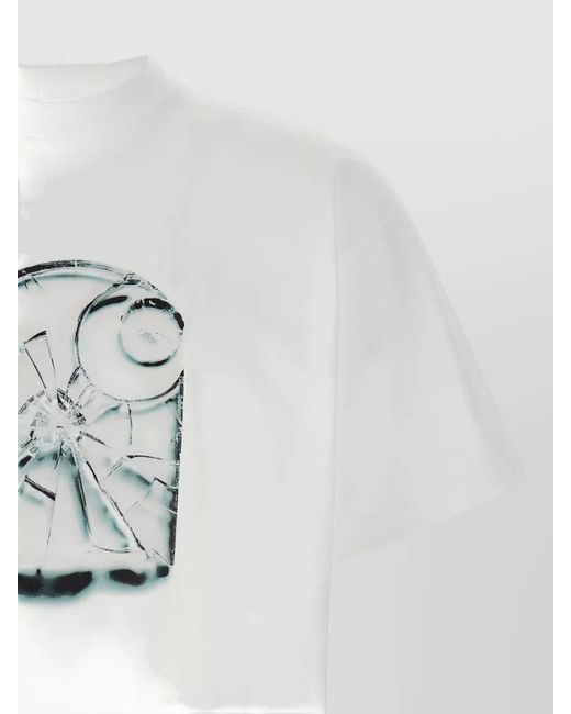 Carhartt White Shattered Graphic Logo Crew Neck T Shirt for men