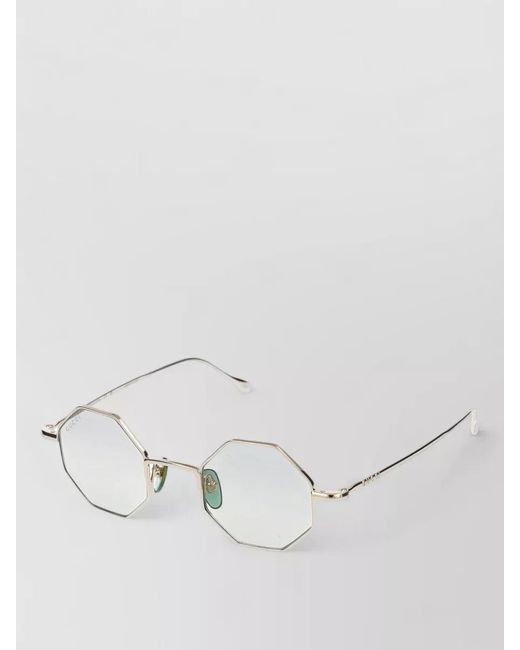 Gucci Natural Sunglasses Gg1814S 004 Octagonal Metal Frame