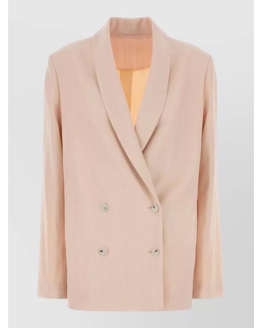 Loulou de Saison Natural Single-Breasted Blazer