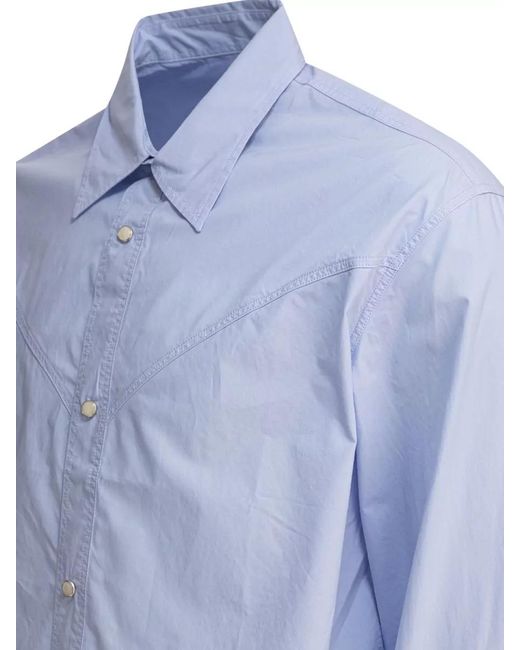 NN07 Blue Organic Cotton Joe Shirt for men