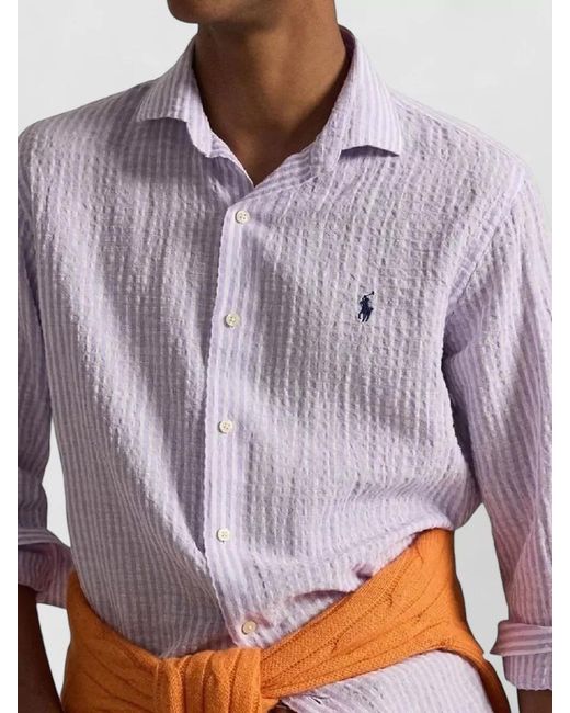 Polo Ralph Lauren Purple Ralph Lauren Buttondown Collar Shirt for men