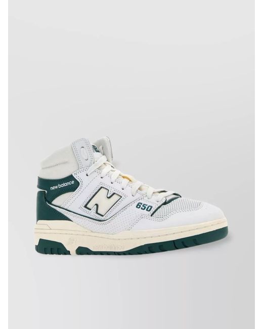 New Balance Metallic Leather High-Top Sneakers for men
