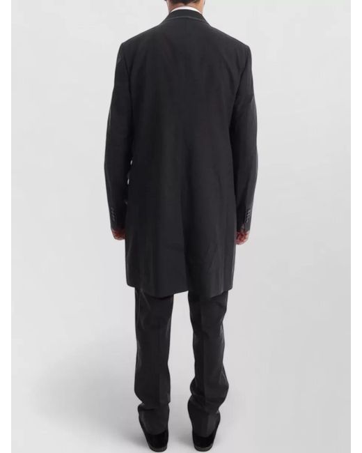 Dolce & Gabbana Black Wool Slim-Fit Double-Breasted Suit for men