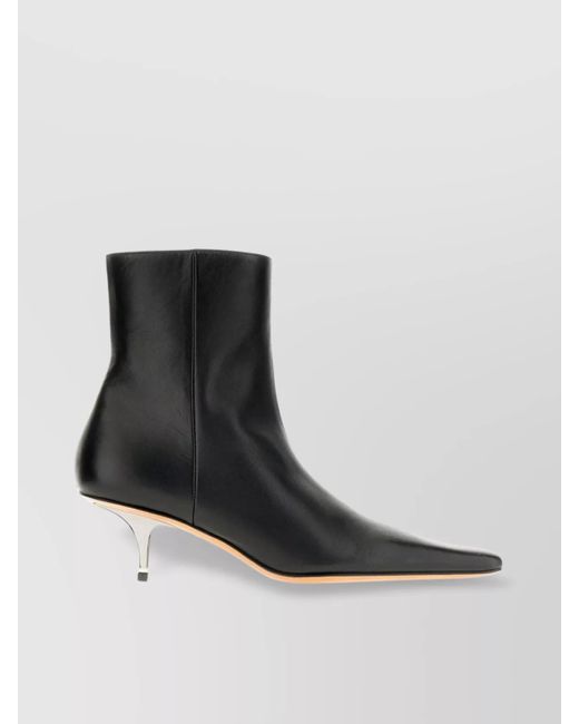 Marni Black Nappa Leather Ankle Boots