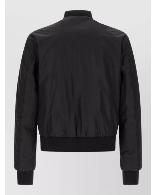 Dolce & Gabbana Black Logo Bomber Jacket for men