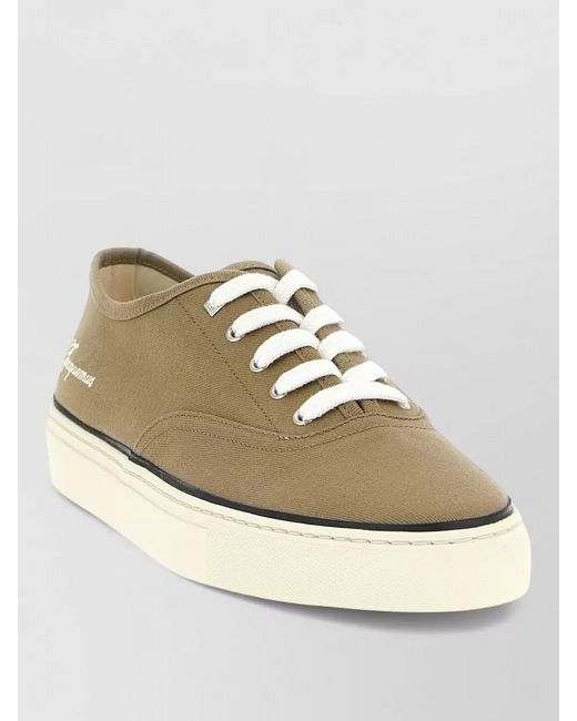 Jacquemus Metallic Cotton Low-Top Sneakers for men