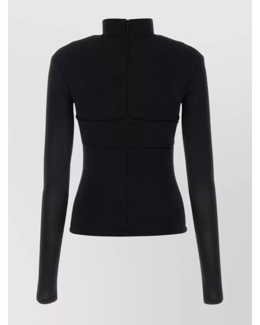 Ambush Black Cutout Top