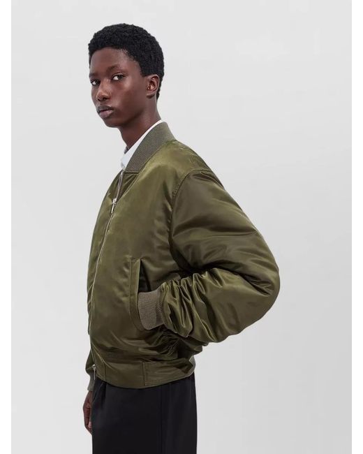Bottega Veneta Multicolor Nylon Bomber Jacket Padded Design for men