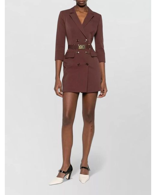 Elisabetta Franchi Red Mini Dress