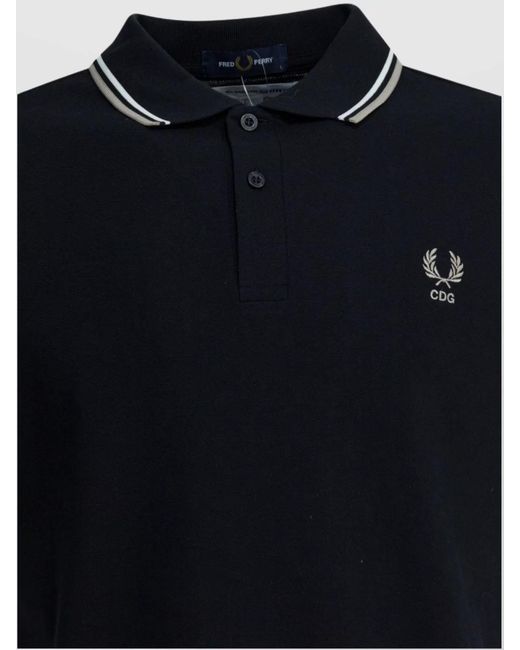 Comme des Garçons Black Cotton Button-Down Polo Shirt for men