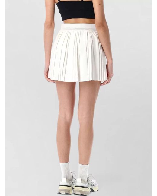 Nike White Pleated Tennis Mini Skirt Dri Fit