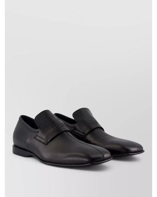 MM6 by Maison Margiela Black Leather Monk Shoes for men