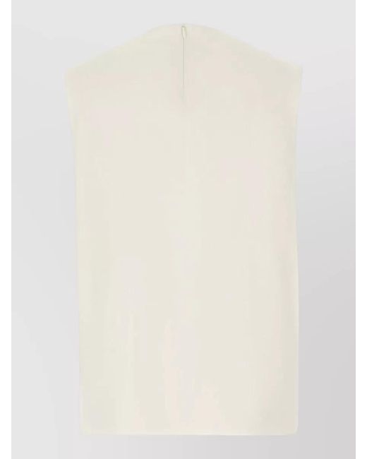 ARMARIUM Natural Wool Top Round Neck Sleeveless Cut