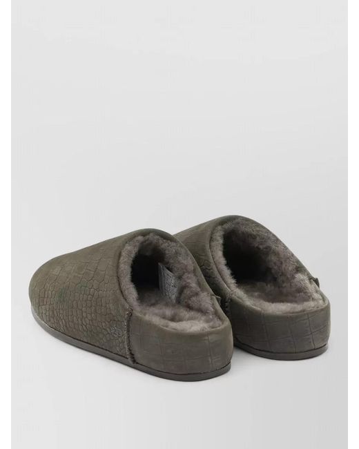 Ugg Brown Elea Slippers Closed Back Flat Sole