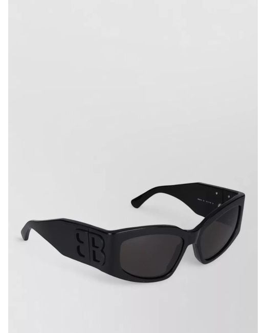 Balenciaga Black Sunglasses Model Bb0321S 001 Wide Frame
