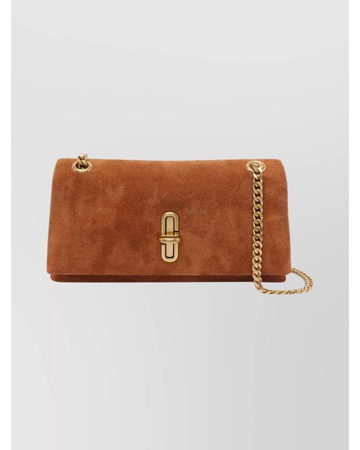 Marc Jacobs Brown Mini Bag With Dual Chain Strap