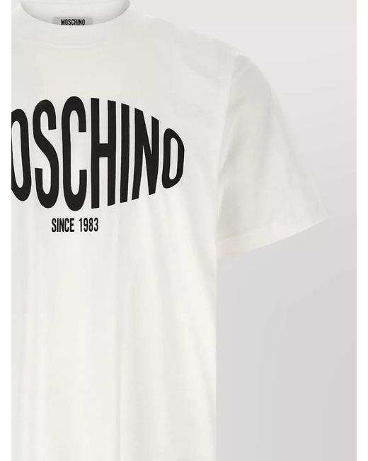 Moschino White Logo T-Shirt for men