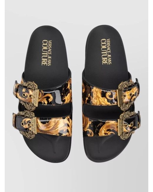 Versace Jeans Couture Black Arizona Slides
