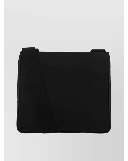 Prada Black Re-Nylon Messenger Bag for men