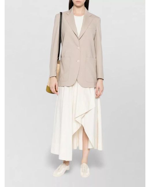 Max Mara Natural Silk Virgin Wool Mohair Blazer