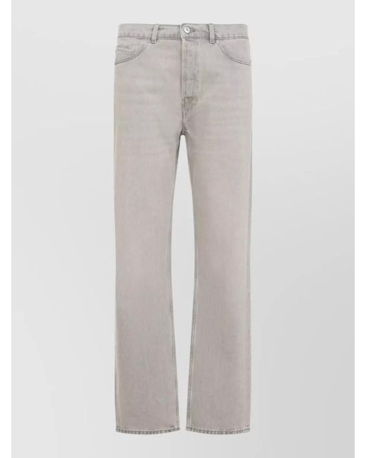 Our Legacy Gray Denim Straight-Leg Jeans for men
